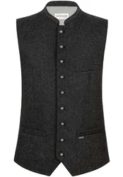 Trachtenweste Devito (anthrazit, Gr. 48) von Classics für Herren, Oberteile, 50% Wolle, 25% Viskose, 25% Polyester
