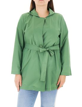 Trench con cintura VERDE 25