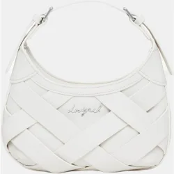 Bolso pequeño trenzado logo