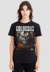 XMen Colossus Info T-Shirt, Black - Black - Size: L