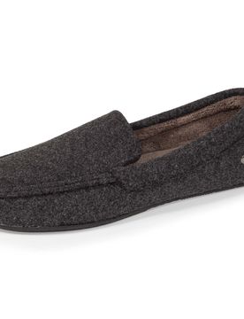 Chaussons mocassins feutrine Gris Chiné gris chiné foncé 40