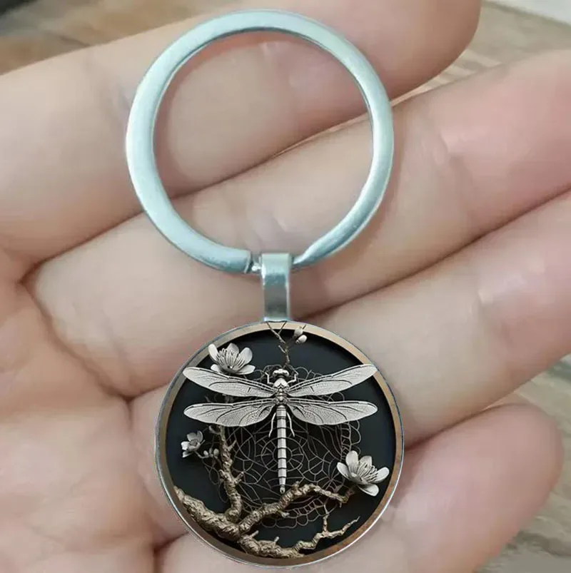 Alloy Dragonfly Men's Keychain, Spring Wreath Keychain - Aliexpress - FashionsVida