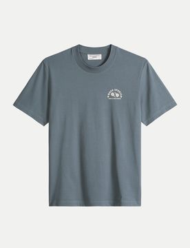 Marc O' Polo T-Shirt, SSL, Print, Relaxed Fit Blau L