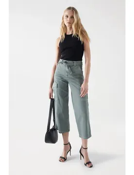 Pantaloni Cargo Faith Dark Green V1 28