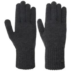 Merino Men´s Gloves by - anthracite - Damen - Size: L/XL