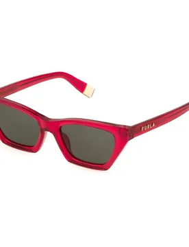 Occhiali Da Sole Da Donna Sfu777v Shiny Transparent Red Brown / CAT3