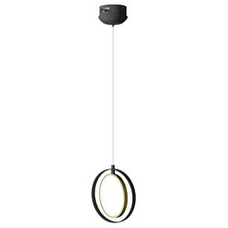 Suspension Led 15w 2700k 1650 Lumens Black / Golden One Size