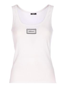 Versace Canotta bianca con logo