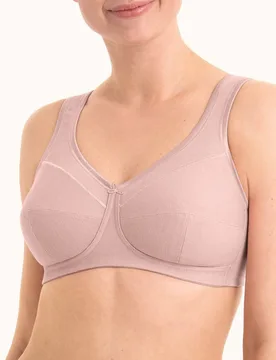 Womens Jana Comfort Cotton Soft Bra - Pink Polyamide - Size 44d - Anita - FashionsVida