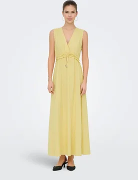 Vestido largo de mujer sin mangas con cintura ajustable - Only - FashionsVida