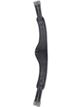Leder-Sattelgurt CONTOUR, schwarz 125