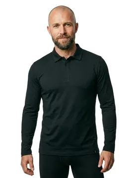Polo à Manches Longues Crossover 20483 Deep Black 3XL