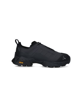 Unisex Tech Sneaker with Calf Leather & Rubber Sole