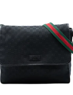 GG Canvas Web Flap Messenger Bag - Gucci - FashionsVida