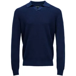 Polo A Maniche Lunghe 21011931 Dark Blue 2XL