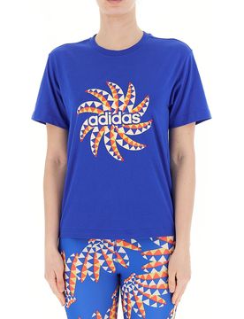 Adidas T-shirt con logo BLU S