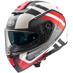 Casco Moto Integrale DEVIL FZ2BM Bianco Rosso Opaco taglia S
