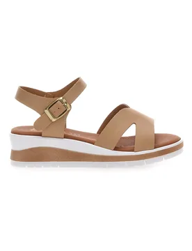 Sandali beige con plantare anatomico e cinturino 403 38 - BIO UP - FashionsVida