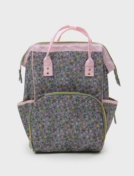 Zaino con motivo floreale per mamma - multicolor