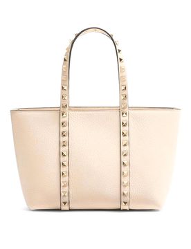 Mini tote Rockstud in pelle martellata