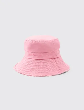 Mens Bucket Hat With Drawstring - Pink - One Size - boohooMAN - FashionsVida