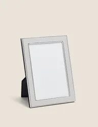 Mia Beaded Photo Frame 5x7 inch Grey