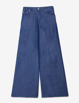 Pantalone donna effetto denim
