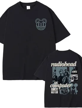 Rock Band Radiohead OK Computer Graphic T-shirts Men Women Hip Hop Oversized Tshirt Men's Casual 100% Pure Cotton Short Sleeve - Aliexpress - FashionsVida