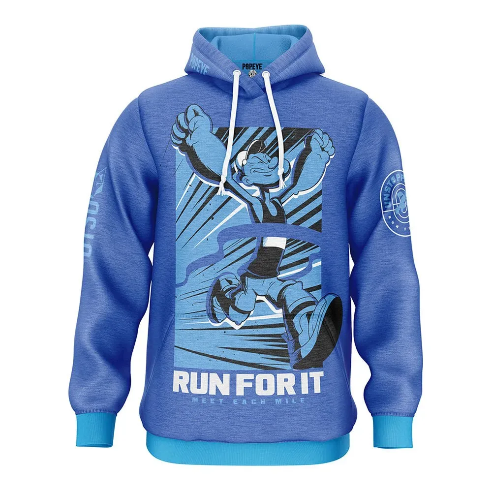 Felpa Con Cappuccio Popeye Run For It Multicolour S - OTSO - FashionsVida