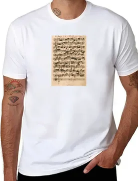 Bach | Original handwritten score by Johann Sebastian Bach T-Shirt t shirts for man pack white T-Shirt - Aliexpress - FashionsVida