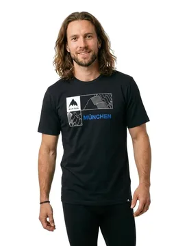 T-shirt à Manches Courtes Local Nchen True Black XS - Burton - FashionsVida