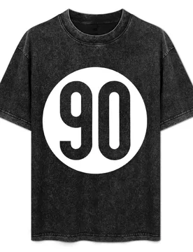 Black 90 Logo T-Shirt Trendy Pattern T-Shirt for Men - Aliexpress - FashionsVida