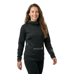 Sweat à Capuche Defined Mid Black / Acid Yellow L