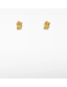 Mini pendientes con textura martillada - Adolfo Dominguez - FashionsVida
