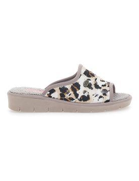Pantofole Leopardate con Punta Aperta 7551P 39