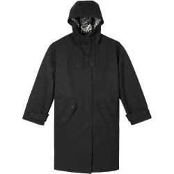 Parka larga con capucha