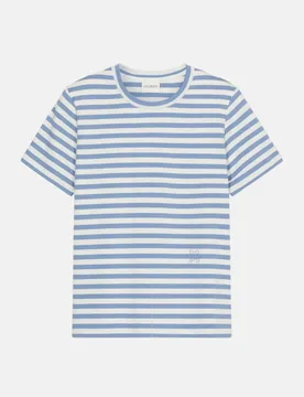 Closed Basic T-Shirt Blau S - Closed - FashionsVida