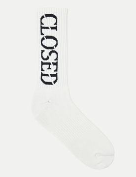 Closed Socken mit Logoprint Weiß L