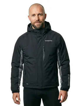 Logo Padded Raincoat Black 2XL Men - Shimano Fishing - FashionsVida