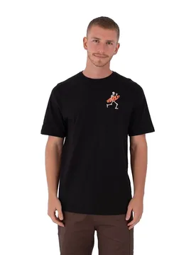 T-shirt à Manches Courtes Printing Press Icon Flamingue Black S - Hurley - FashionsVida