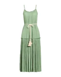 Midi-Kleid Damen Salbeigrün S Damen
