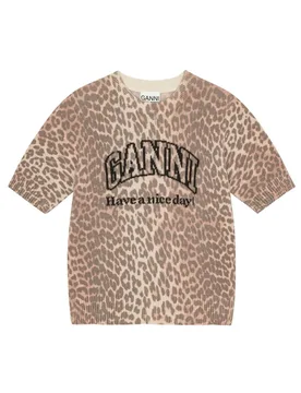 GANNI Maglie Leopardato - Ganni - FashionsVida