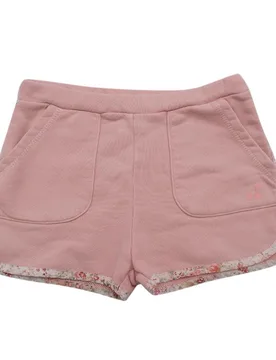 Pink Shorts With Floral Trim - Bonpoint - FashionsVida