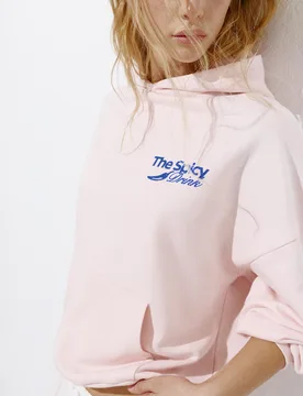 Graphic Cup Hoodie (Size: ) - Pull&bear - FashionsVida