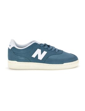 Sneakers blu in pelle e tessuto M0805K5 42½