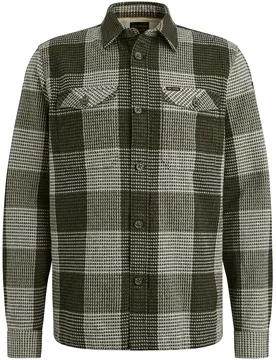 Structure Block Check Overshirt 2 male