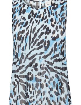 ICHI Blusa 'ICHEly' azul / negro