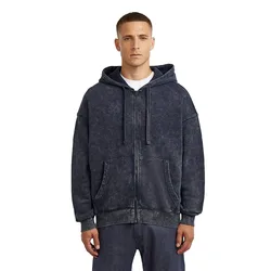Sweat-shirt à Zip Washed Loose Salute Smokey GD S