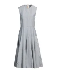 Midi-Kleid Damen Hellgrau 38 Damen