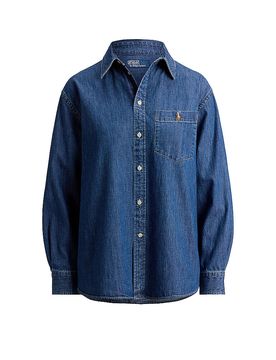 Ralph Lauren Blusa vaquera azul L